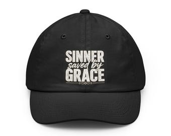 Sinner Saved by Grace Dad Hat | Christian Faith Message
