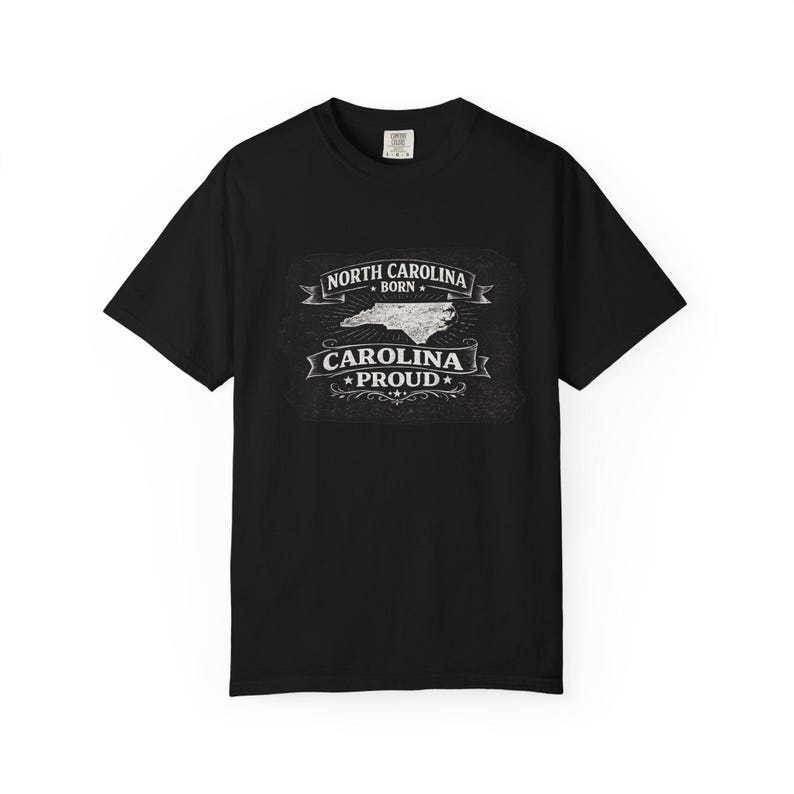 North Carolina Born Carolina Proud T-shirt | State Pride Tee image 6