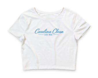 Camiseta corta de mujer de poliéster y algodón