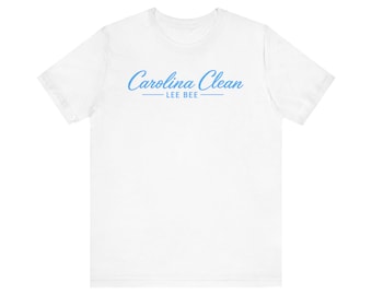 Camiseta Carolina Clean / Camiseta Lee Bee Signature / Camiseta gráfica azul Carolina / Ropa de estilo de vida de Charlotte, Carolina del Norte