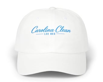Gorra Carolina Clean bordada estilo papá / Gorra azul Carolina / Gorra de béisbol ajustable / Ropa de estilo de vida de Charlotte, Carolina del Norte