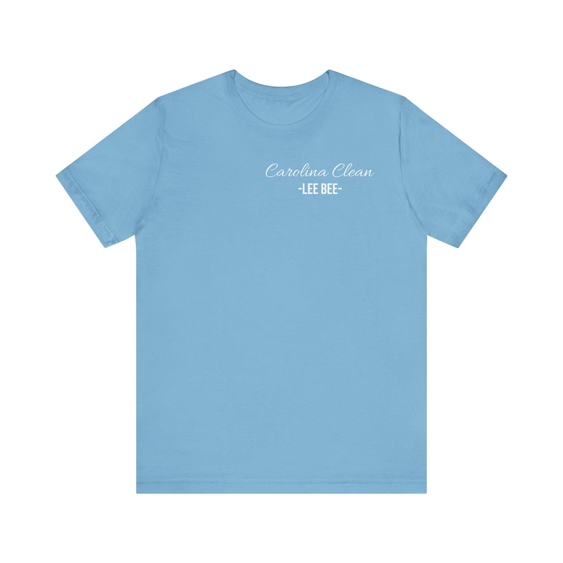 Camiseta unisex Carolina Clean / Camisa azul Carolina / Ropa de Carolina del Norte / Ropa urbana inspirada en Charlotte / Bella Canvas 3001 imagen 1