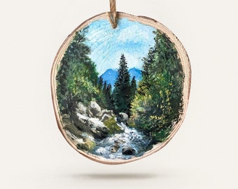 Hand Painted Custom Landscape Ornament