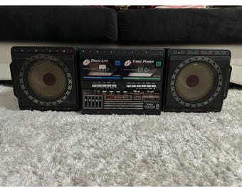 Vintage Vela DK-7000 Disco Lite Boombox – Parts/Repair – Untested 80s Retro Rare