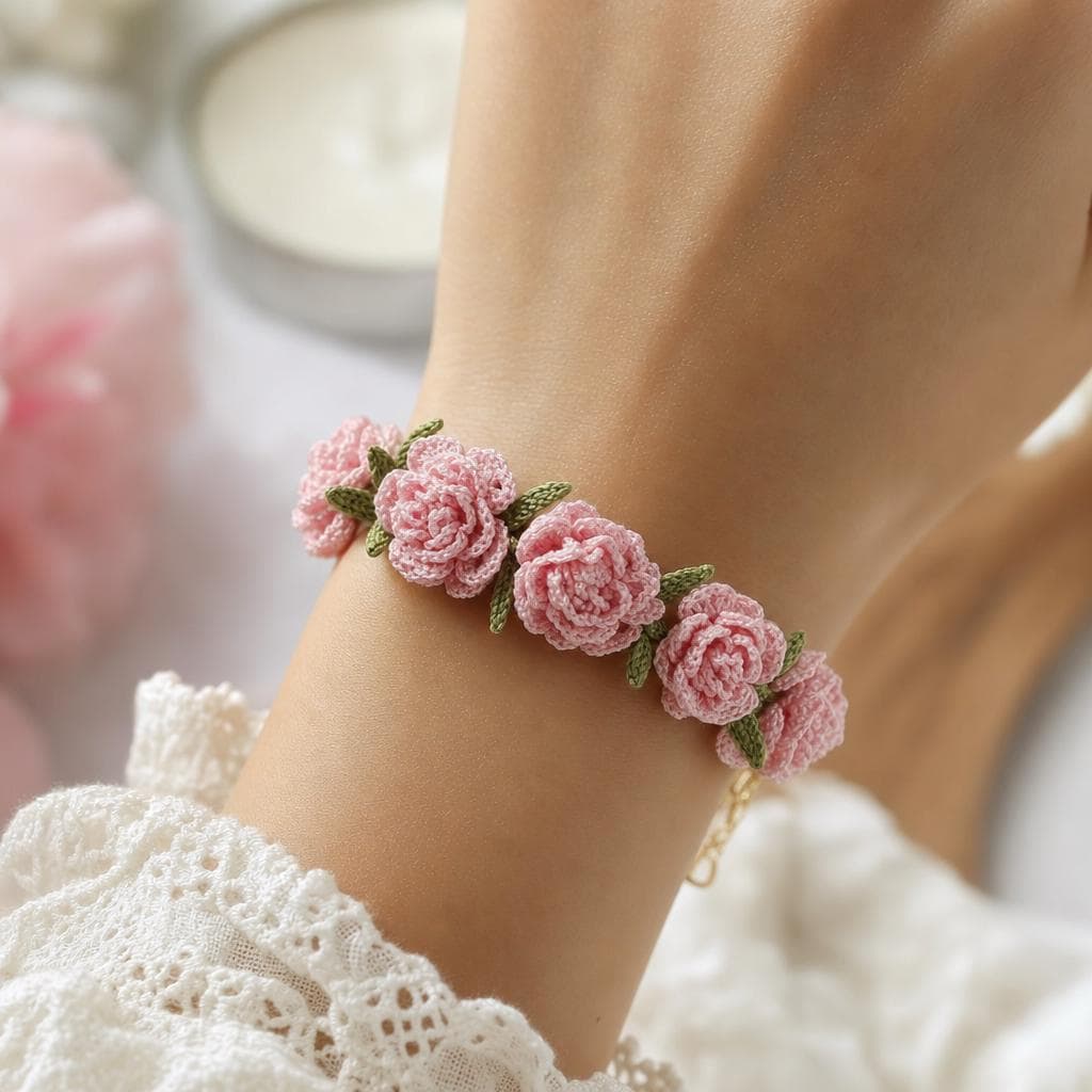 Flower bracelet - Etsy 日本