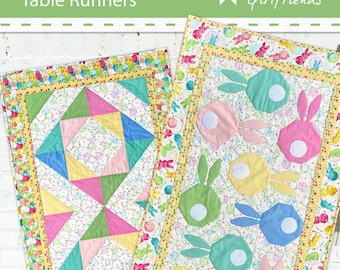 Digital Download Bunny Run Table Runner Quilt Pattern by Material ...