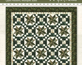 Digital Download Croozling Quilt Pattern by Material Girlfriends, Multiple layouts, Baby/Wall, Twin, Full, King / Easy, fast and fun to make