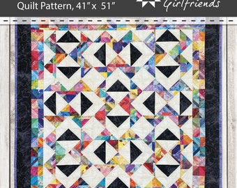 Digital Download 3YD India Quilt Pattern by Material Girlfriends, 3 yard quilt pattern, easy, fast, fun using three yards of fabric
