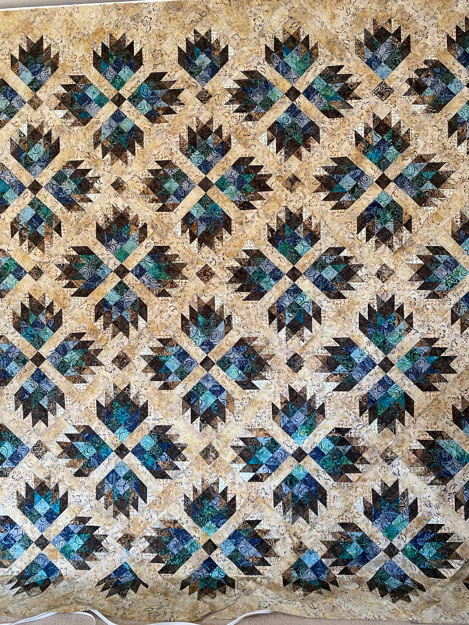 Digital Download Double Bear Paw Quilt Pattern by Material Etsy
