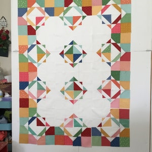 Digital Download Wallah Quilt Pattern by Material Girlfriends /Layer cake quilt pattern / Charm pack Quilt pattern/ Easy quilt pattern image 5