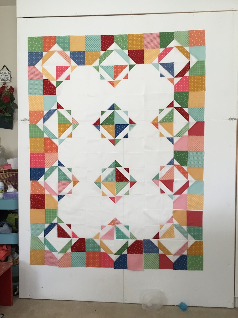 Digital Download Wallah Quilt Pattern by Material Girlfriends /Layer cake quilt pattern / Charm pack Quilt pattern/ Easy quilt pattern image 5