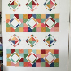 Digital Download Wallah Quilt Pattern by Material Girlfriends /Layer cake quilt pattern / Charm pack Quilt pattern/ Easy quilt pattern image 7