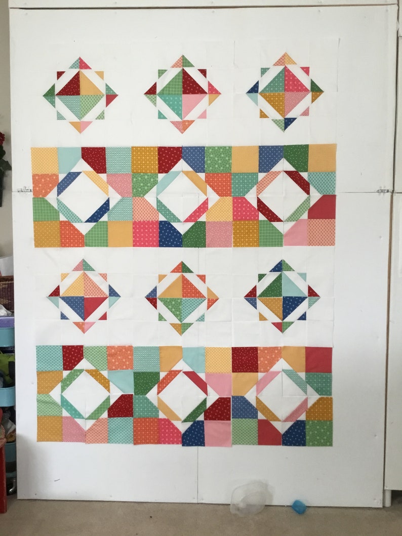 Digital Download Wallah Quilt Pattern by Material Girlfriends /Layer cake quilt pattern / Charm pack Quilt pattern/ Easy quilt pattern image 7