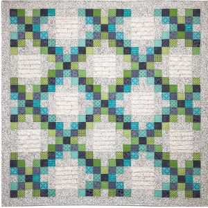 Digital Download Double Irish Chain Quilt Pattern / Traditional block with a Modern twist/ throw quilt pattern/ beginner easy quilt pattern/ image 4