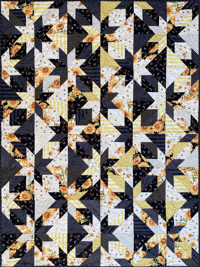 Digital Download Confetti Star Quilt Pattern, Quilt Pattern for Beginners, Easy Traditional and Modern Quilt Pattern by Material Girlfriends image 8