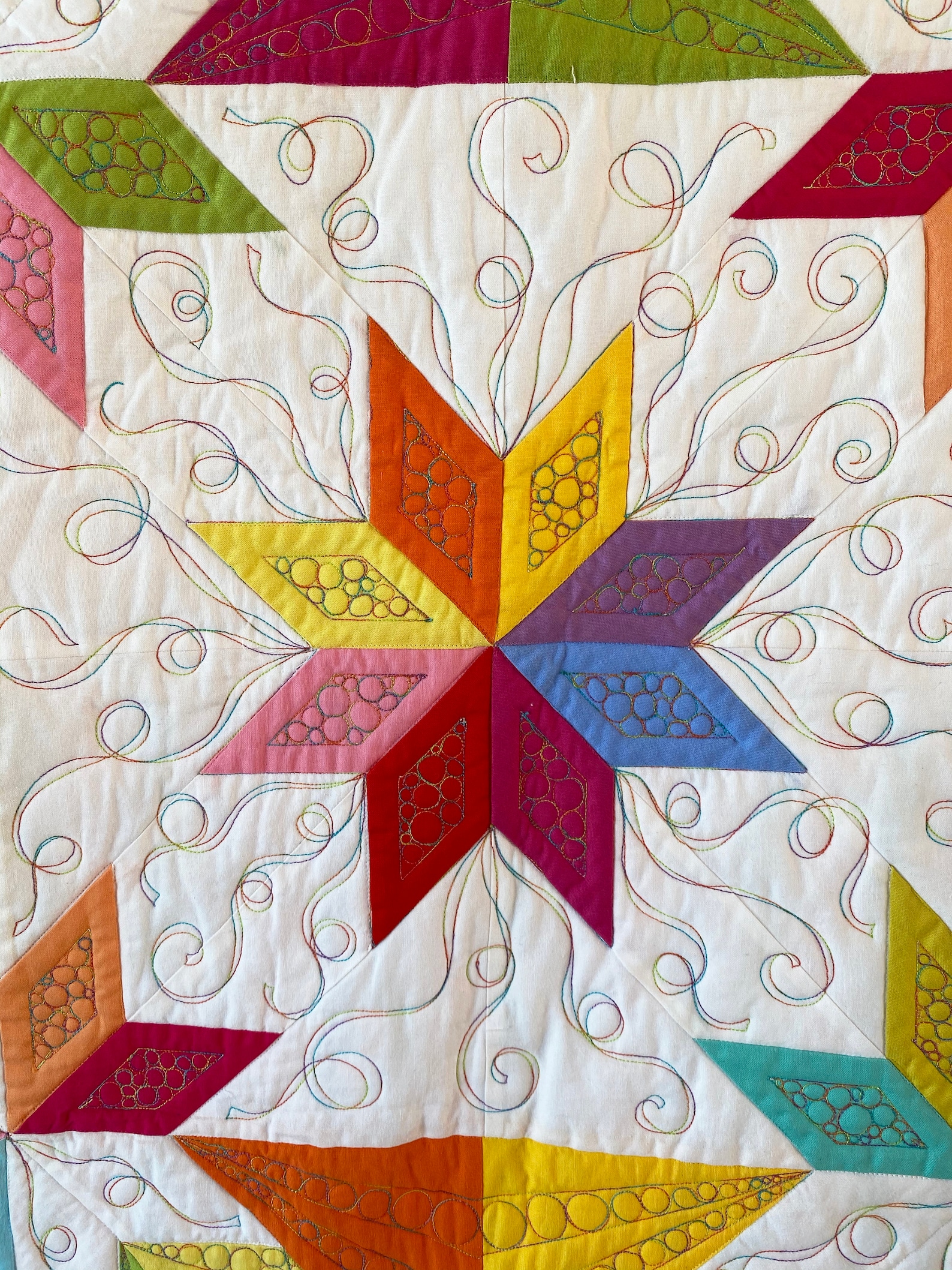 Digital Download Confetti Star Quilt Pattern, Quilt Pattern for