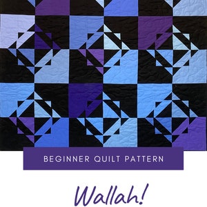 Digital Download Wallah Quilt Pattern by Material Girlfriends /Layer cake quilt pattern / Charm pack Quilt pattern/ Easy quilt pattern image 10