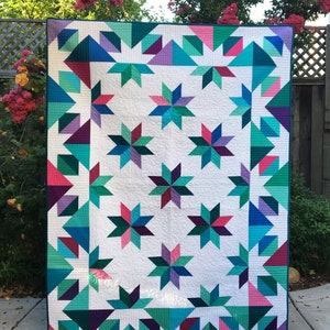 Digital Download Confetti Star Quilt Pattern, Quilt Pattern for Beginners, Easy Traditional and Modern Quilt Pattern by Material Girlfriends image 9