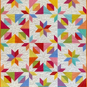 Digital Download Confetti Star Quilt Pattern, Quilt Pattern for Beginners, Easy Traditional and Modern Quilt Pattern by Material Girlfriends image 4