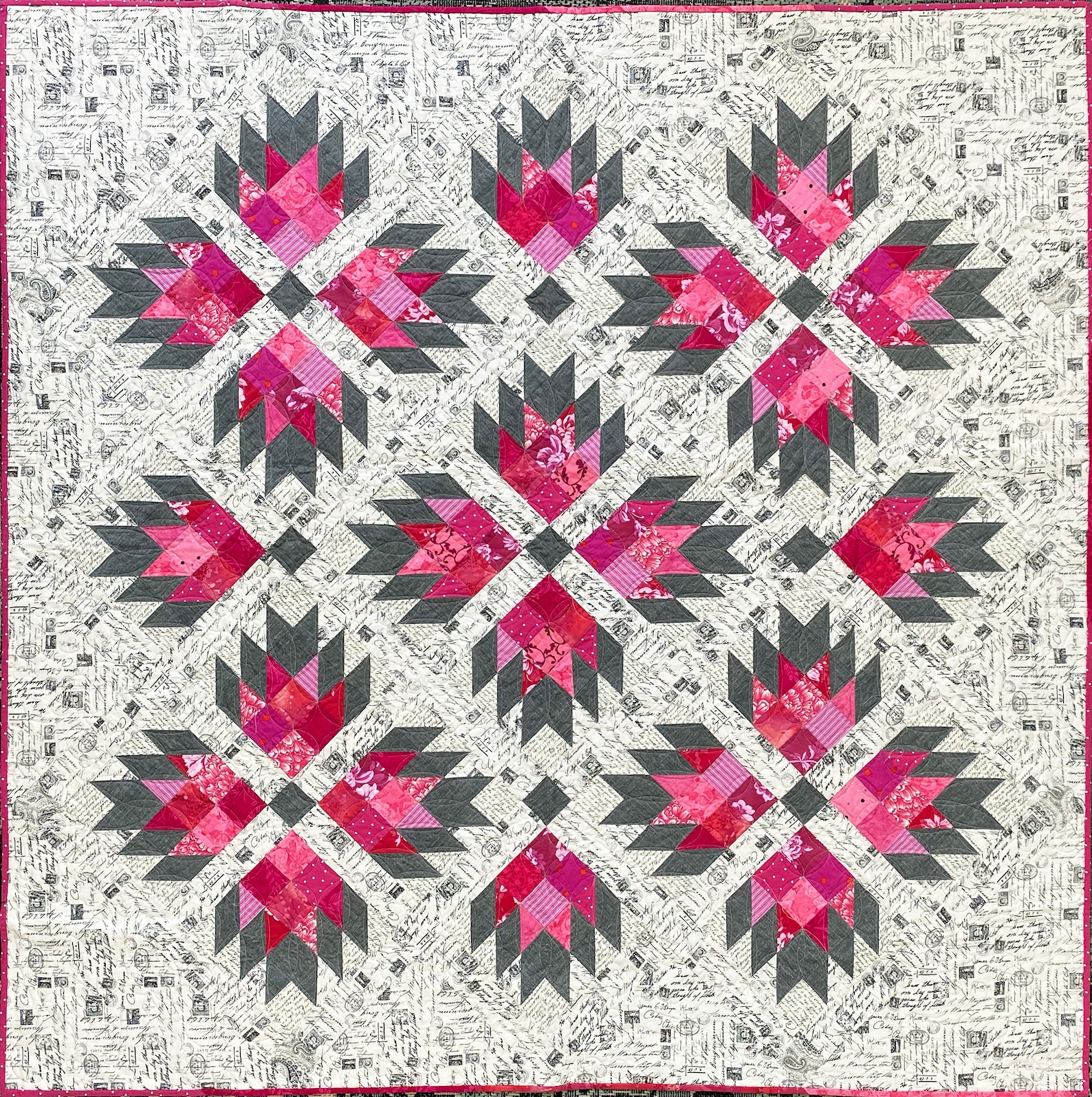 Digital Download Double Bear Paw Quilt Pattern by Material Etsy