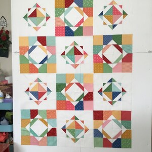 Digital Download Wallah Quilt Pattern by Material Girlfriends /Layer cake quilt pattern / Charm pack Quilt pattern/ Easy quilt pattern image 4