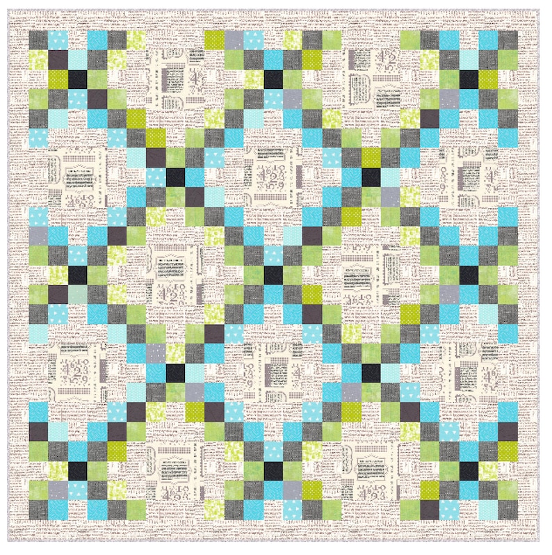 Digital Download Double Irish Chain Quilt Pattern / Traditional block with a Modern twist/ throw quilt pattern/ beginner easy quilt pattern/ image 8