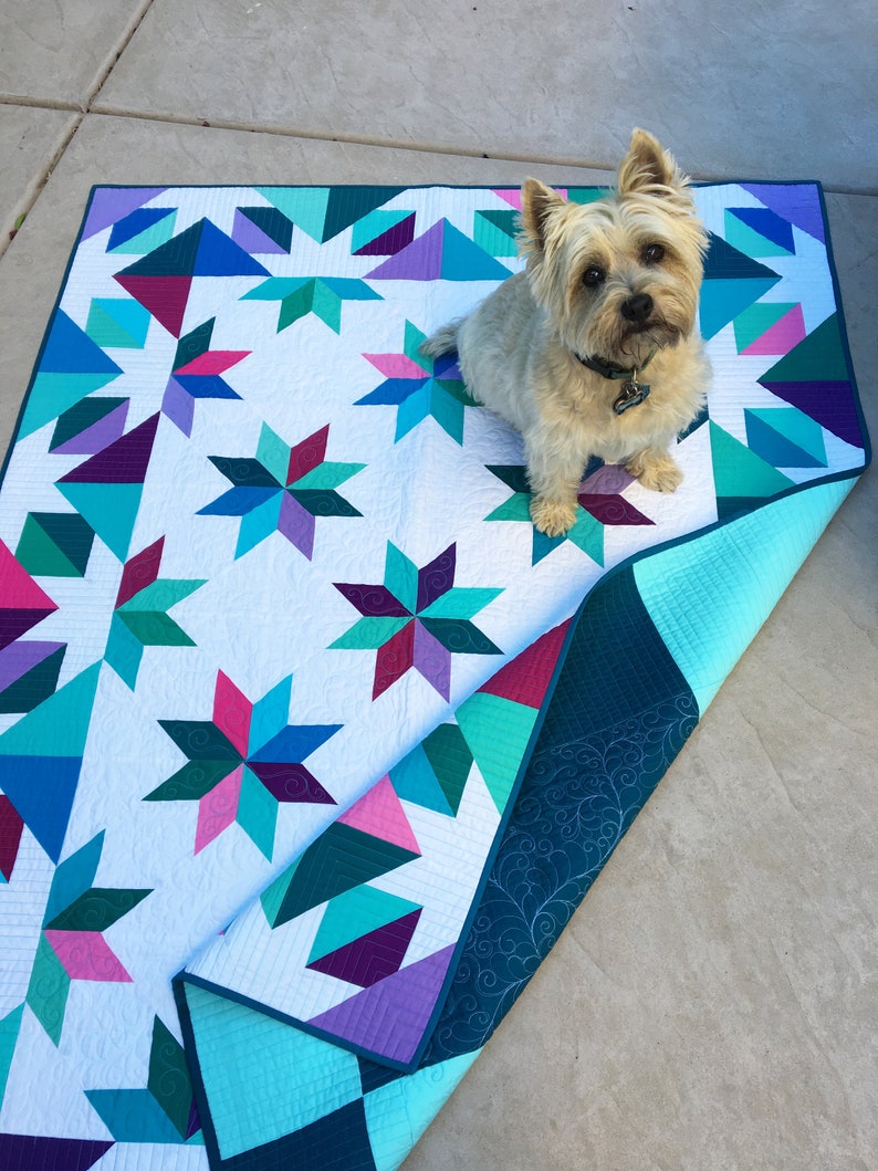 Digital Download Confetti Star Quilt Pattern, Quilt Pattern for Beginners, Easy Traditional and Modern Quilt Pattern by Material Girlfriends image 10