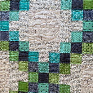 Digital Download Double Irish Chain Quilt Pattern / Traditional block with a Modern twist/ throw quilt pattern/ beginner easy quilt pattern/ image 3