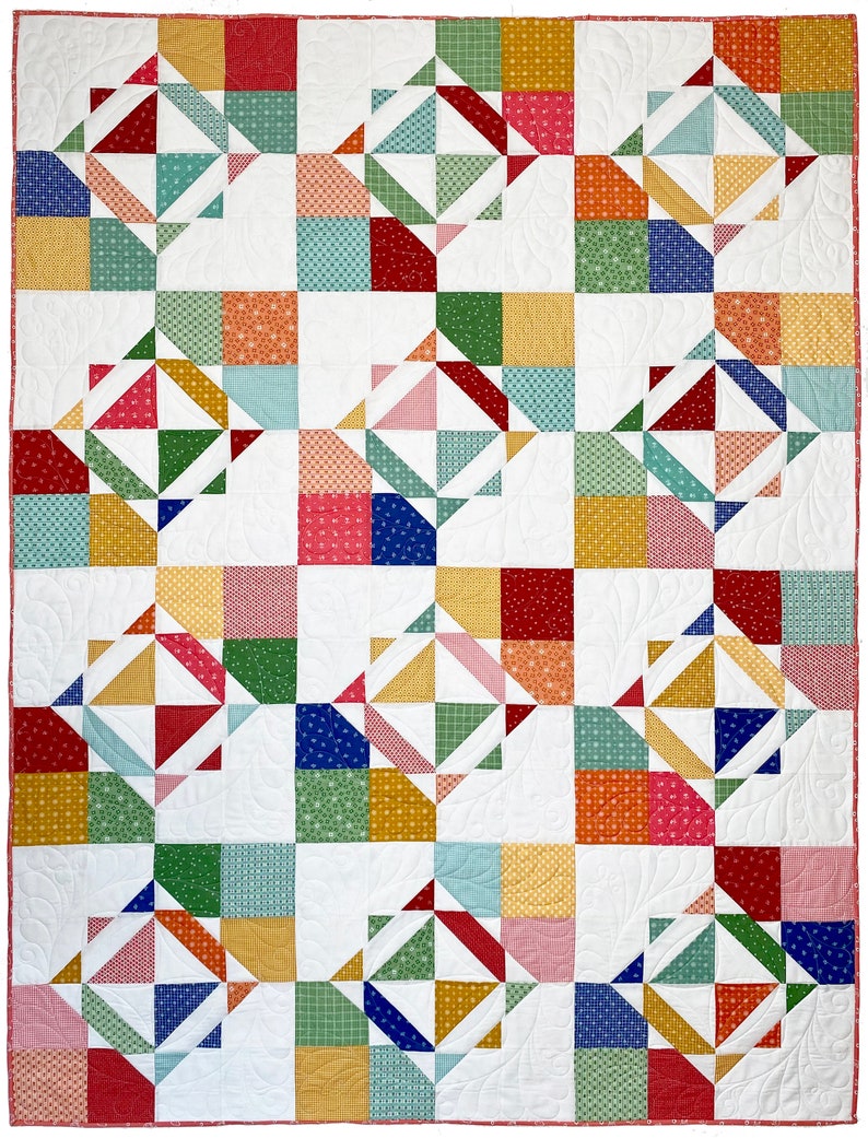 Digital Download Wallah Quilt Pattern by Material Girlfriends /Layer cake quilt pattern / Charm pack Quilt pattern/ Easy quilt pattern image 3