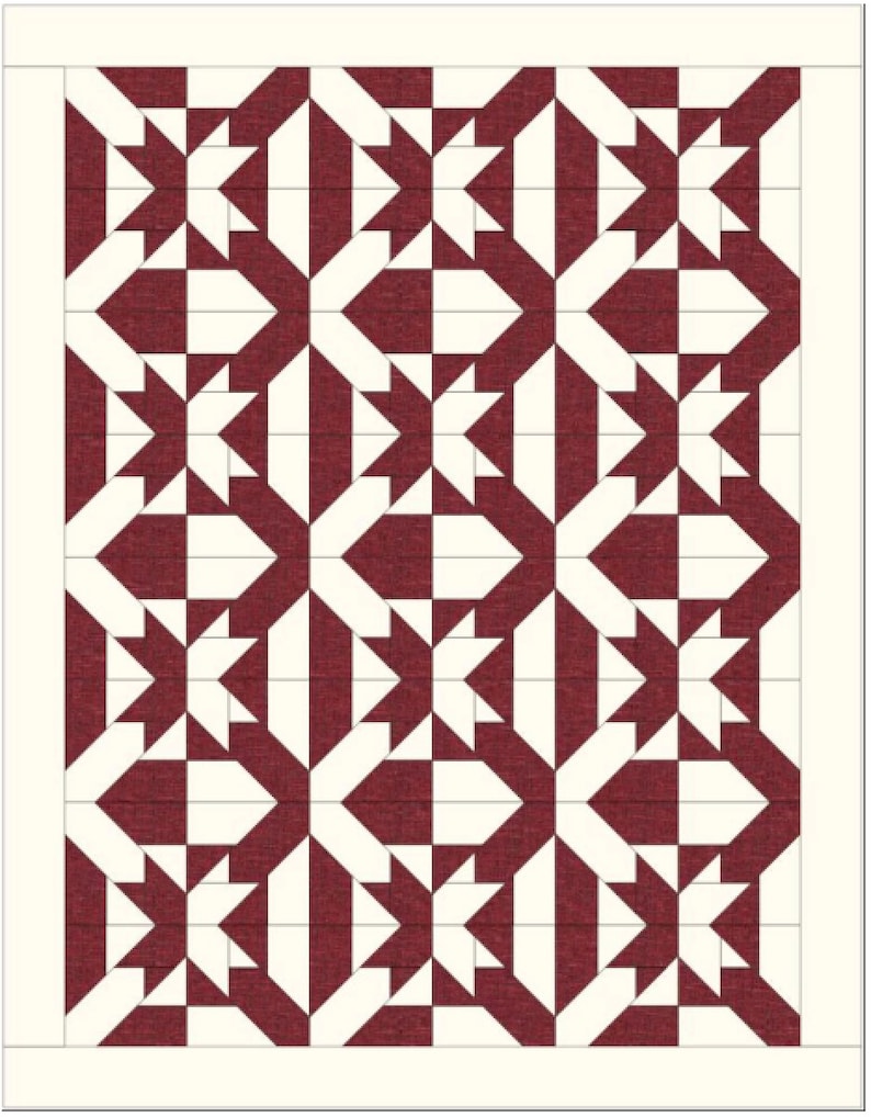 Digital Download Bundles and Bows Quilt Pattern by Material Etsy