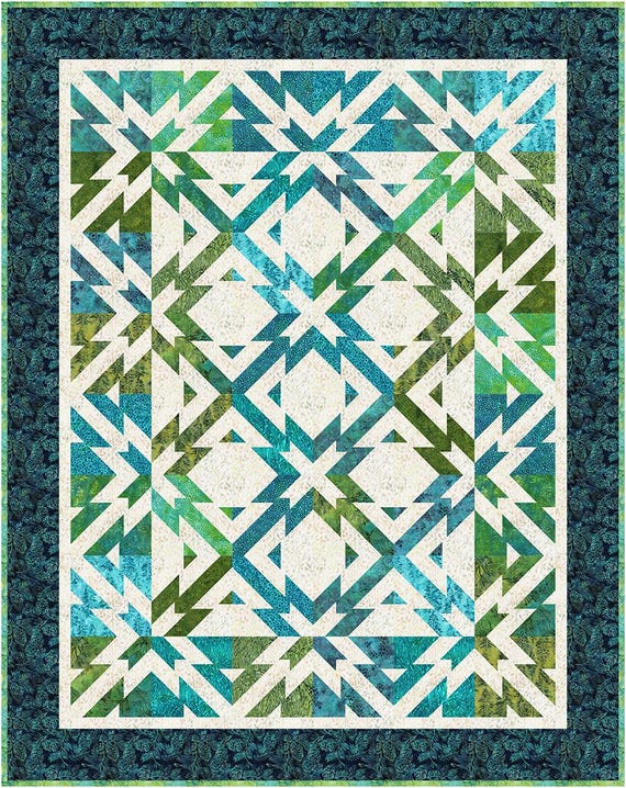Digital Download Stellar Magic Quilt Pattern by Material Digital Download Stellar Magic Quilt Pattern by Material