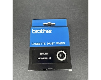 Brother 411 Brougham 10 English Daisy Wheel Typewriter Printwheel Box