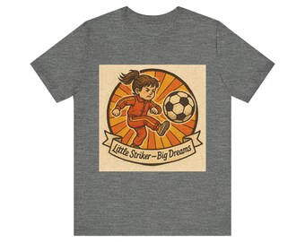 Camiseta de fútbol "Little Striker Big Dreams" / Camiseta deportiva para niños