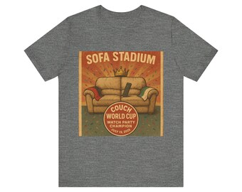 Camiseta divertida para ver el Mundial en el sofá, estadio o sillón / Camiseta divertida para fiestas de visionado en el sofá