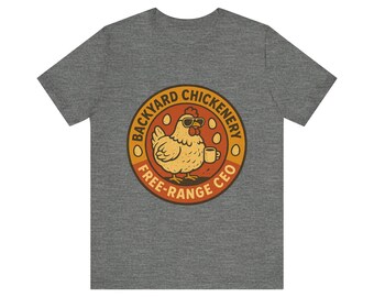 Camiseta con ilustración de gallina campera de Backyard Chickenery