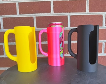 12oz Slim Can Holder | 3D Printed Drink Stabilizer, Anti-Tip Accessory