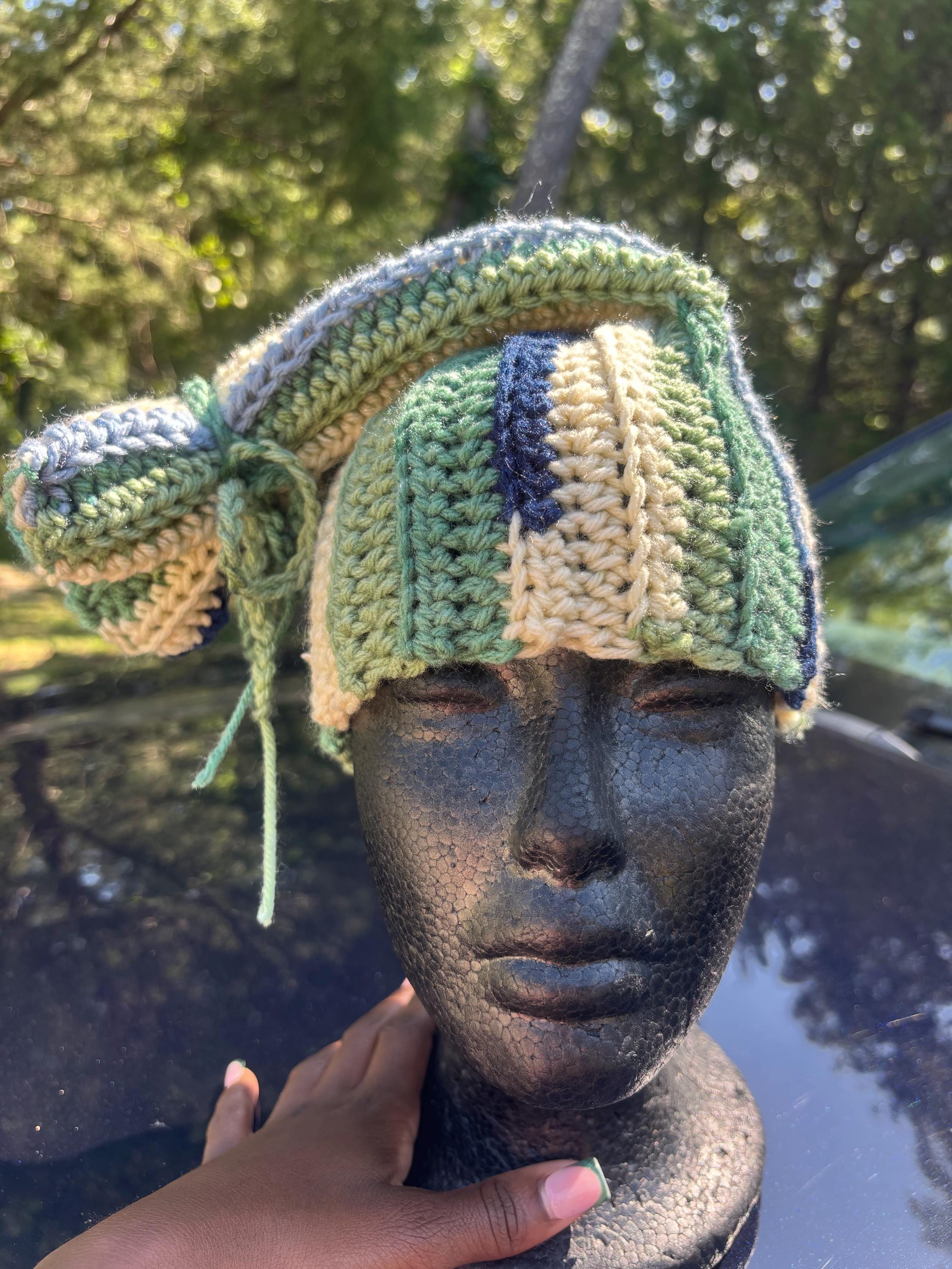 90s Slouchy Knit Hat - Etsy