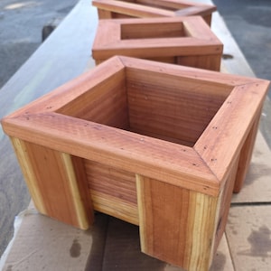 The "Mini's" are here! Desk size sturdy rewood planter boxes.