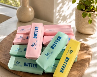 Juguete antiestrés crujiente y blando con sabor a mantequilla