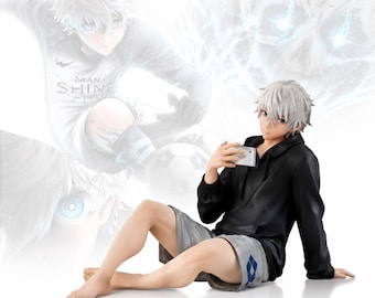 Blue Lock Nagi Seishiro Anime Figure | Sitting PVC Figurine