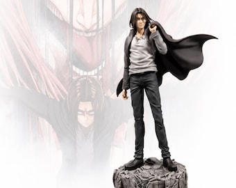 Eren Jaeger Attack on Titan Figure 30cm | Survey Corps Statue Anime Action Figure