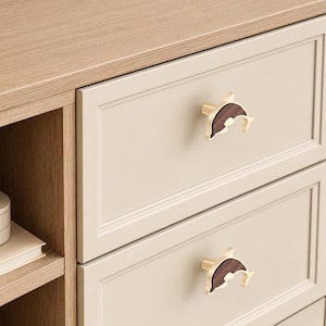 Boutons de meubles et poignées de commode, quincaillerie pour meubles, poignées de tiroir, quincaillerie de cuisine moderne, décoration de chambre d'enfant, boutons papillon, dauphin et fleurs