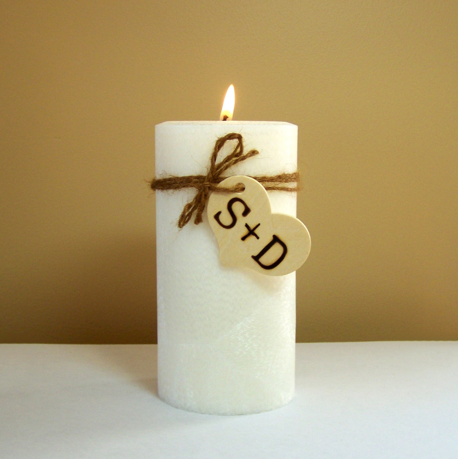 Personalized Rustic Unity Candle Set for Weddings stand NOT Etsy