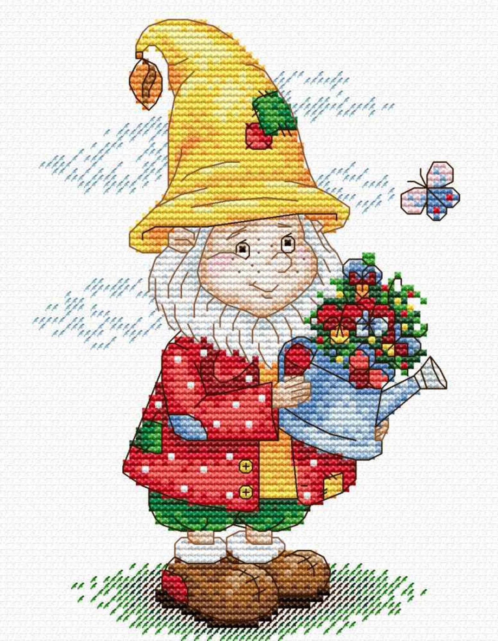 New counted cross stitch kit Gnomes by Russian designer MP Etsy