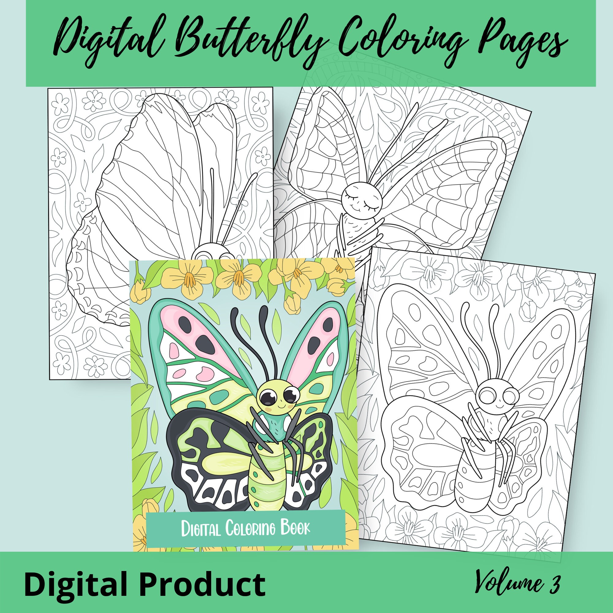Digital Coloring Pages for Good-notes, Procreate, Notability, Xodo, and