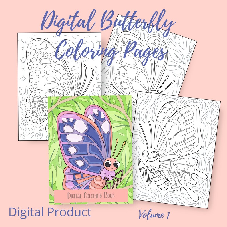 Digital Coloring Pages for Goodnotes, Procreate, Notability, Xodo, and