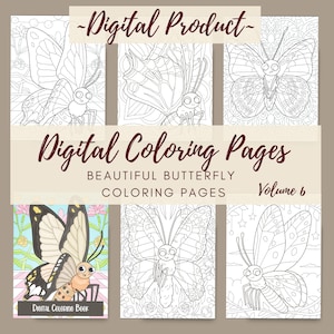 Digital Coloring Pages, Butterflies, Coloring pages, Print at home, Beautiful Butterfly Coloring Pages, Coloring butterflies