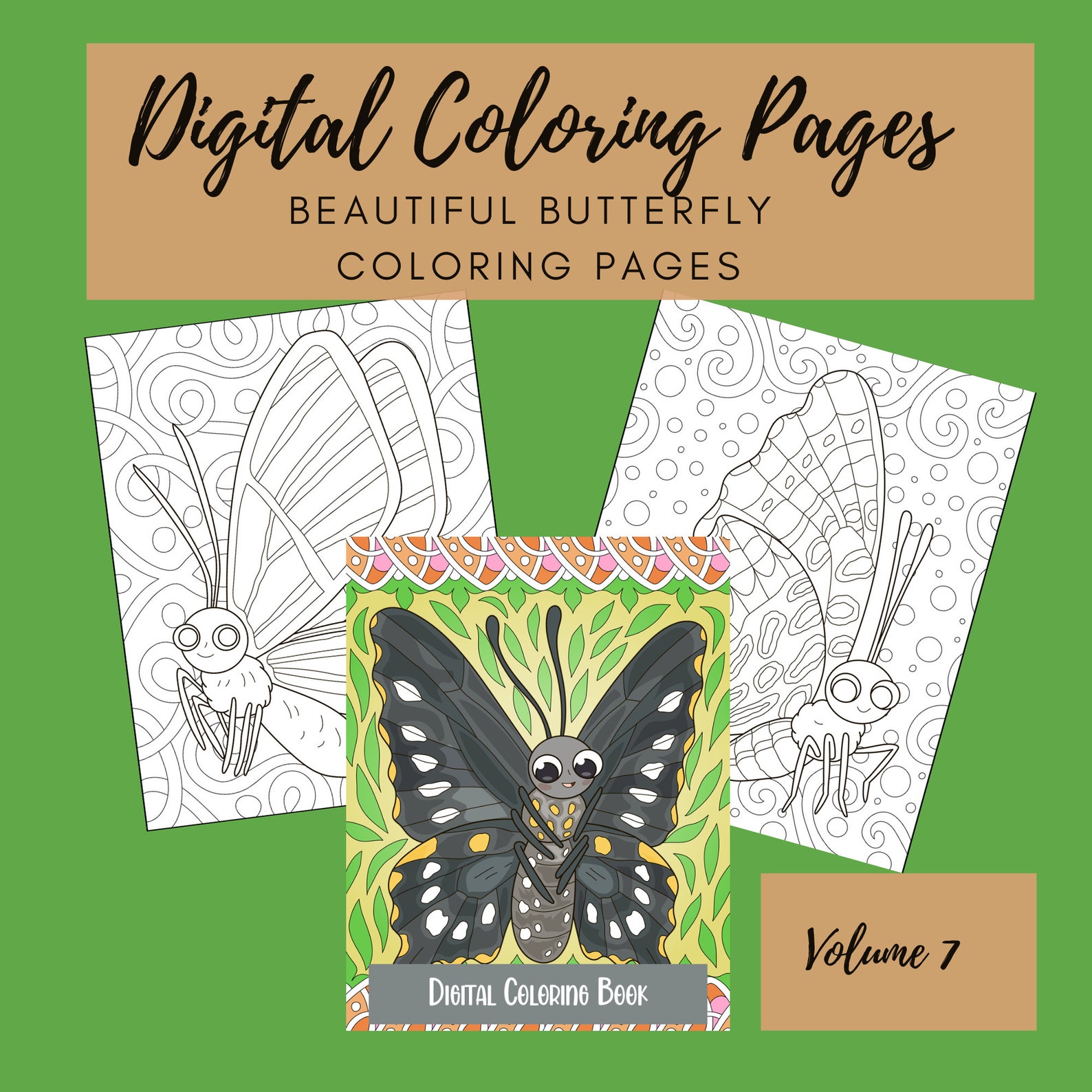 Digital Coloring Pages for Good-notes, Procreate, Notability, Xodo, and