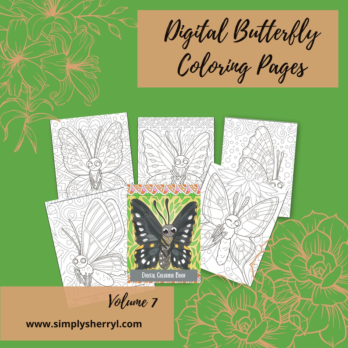Digital Coloring Pages for Good-notes, Procreate, Notability, Xodo, and ...