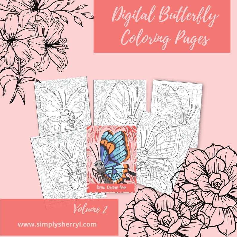 Digital Coloring Pages for Good-notes Procreate Notability - Etsy